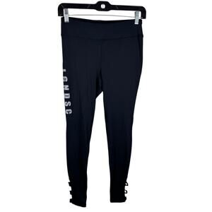 LGND Supply Co. Black Skinny Strappy Ankle Fit Mid Rise Athletic Leggings Size S